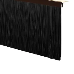 vidaXL Zelfklevende Deurborstels 2 st Bruin 100 cm Aluminium Legering