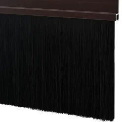vidaXL Zelfklevende Deurborstels 2 st Bruin 100 cm Aluminium Legering