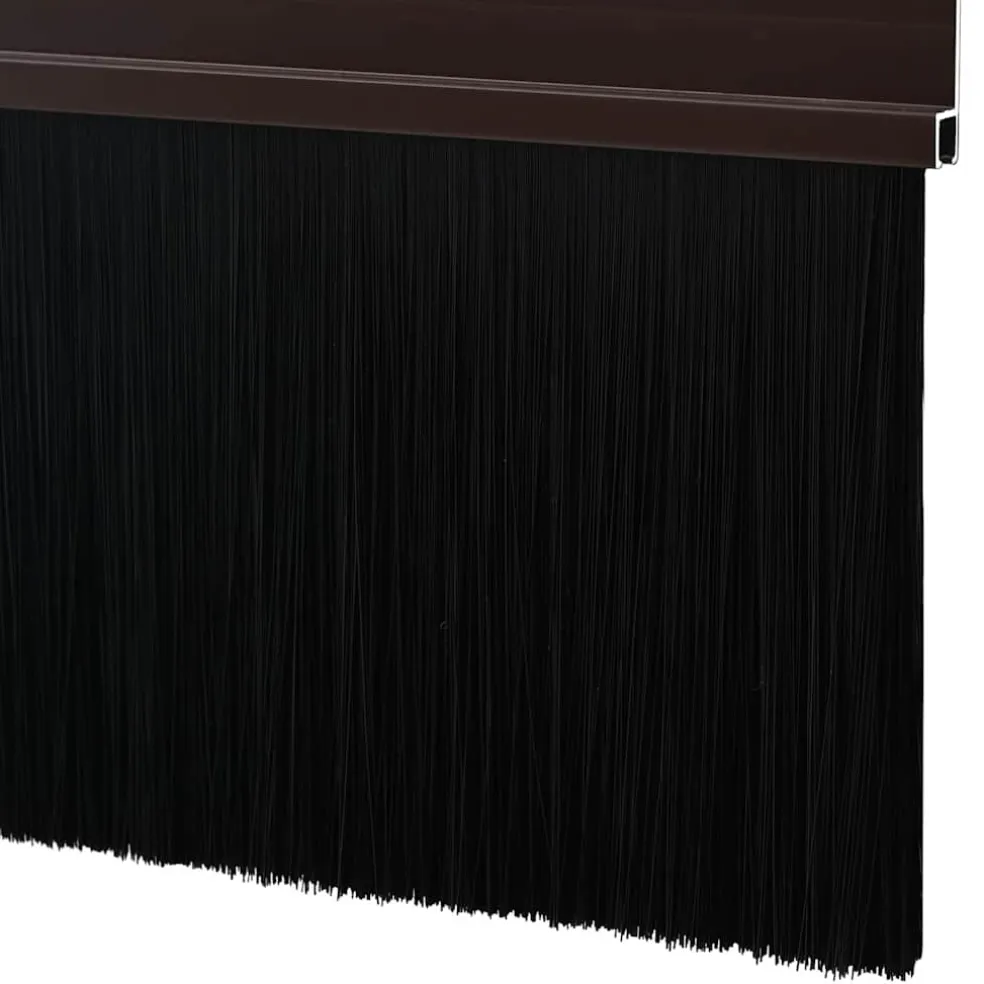 vidaXL Zelfklevende Deurborstels 2 st Bruin 100 cm Aluminium Legering