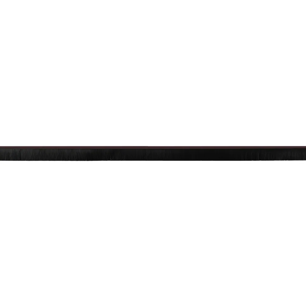vidaXL Zelfklevende Deurborstels 2 st Bruin 100 cm Aluminium Legering