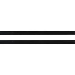 vidaXL Zelfklevende Deurborstels 2 st Zwart 100 cm Aluminium Legering