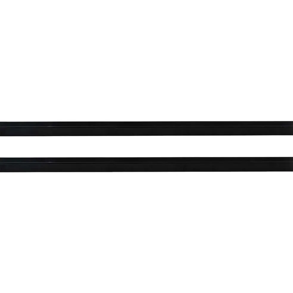 vidaXL Zelfklevende Deurborstels 2 st Zwart 100 cm Aluminium Legering