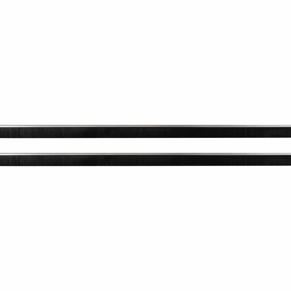 vidaXL Zelfklevende Deurborstels 2 st zilver 100 cm Aluminium Legering