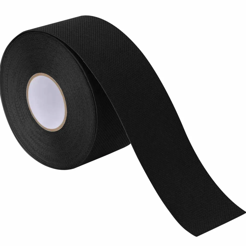 vidaXL Zelfklevende kunstgras tape Zwart 10 x 0,05 cm