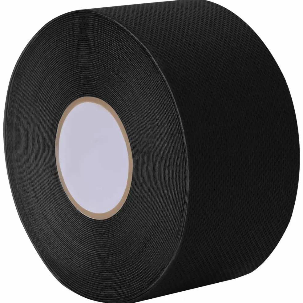 vidaXL Zelfklevende kunstgras tape Zwart 10 x 0,05 cm
