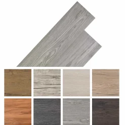vidaXL Zelfklevende PVC Vloerplanken Donkergrijs 30,5 x 61 cm 28 st