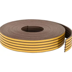 vidaXL Zelfklevende raamafdichting Bruin 9 x 4 mm 12 m EPDM-schuim