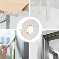 vidaXL Zelfklevende schuimtape Wit 10mm x 10m CR Schuim