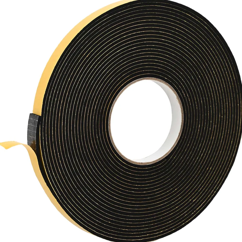 vidaXL Zelfklevende schuimtape Zwart 10mm x 10m CR Schuim