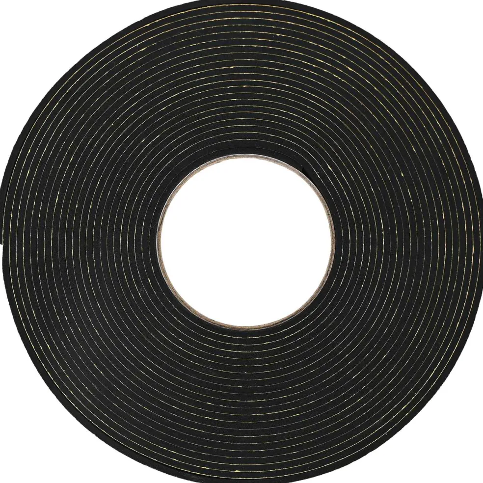 vidaXL Zelfklevende schuimtape Zwart 10mm x 10m CR Schuim