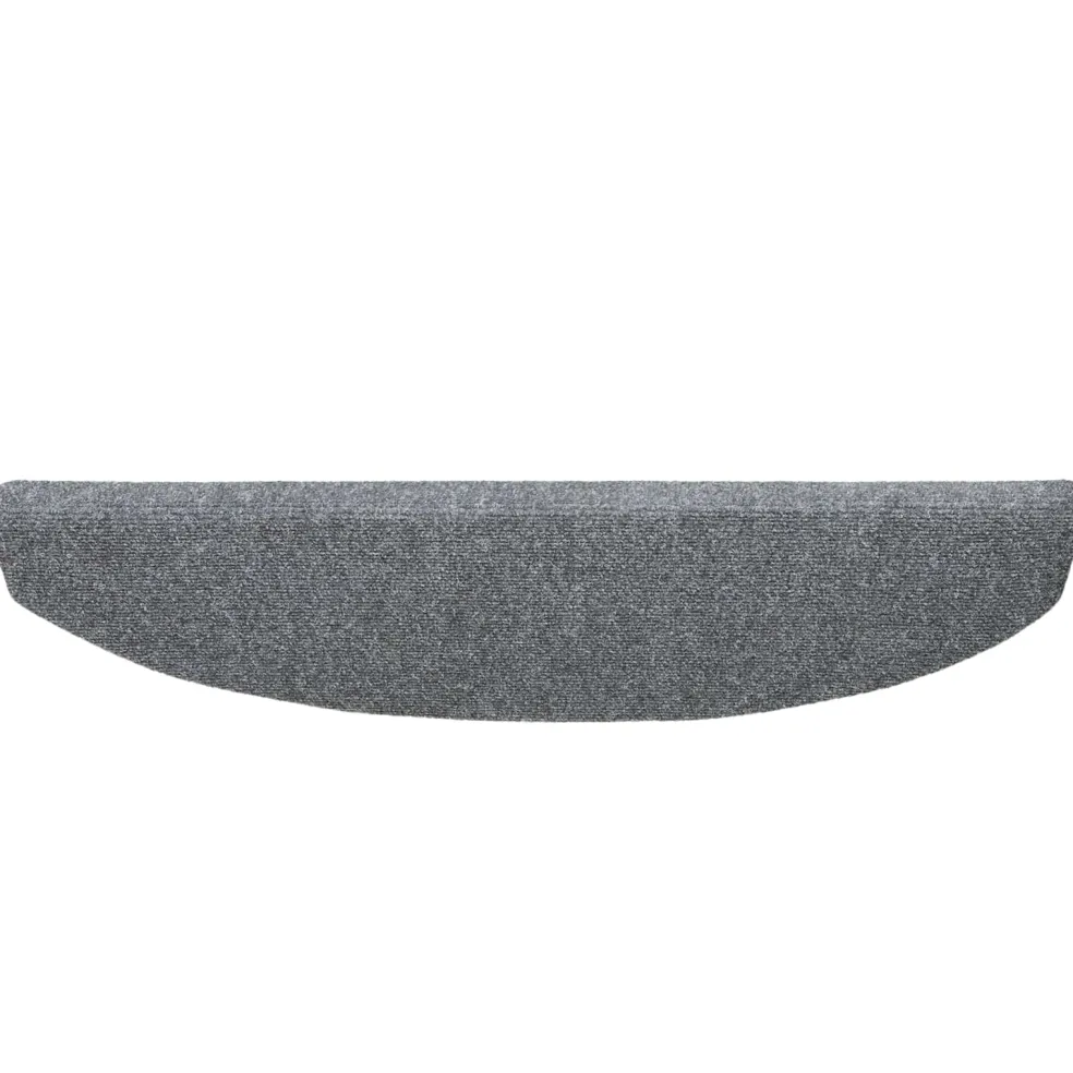vidaXL Zelfklevende Trapmatten 15 st 80 x 24,5 x 3,5 cm Lichtgrijs