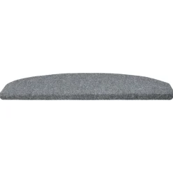 vidaXL Zelfklevende Trapmatten 15 st 80 x 24,5 x 3,5 cm Lichtgrijs