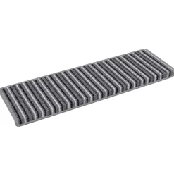 vidaXL Zelfklevende Trapmatten 15 st 65 x 21 x 4 cm Non-Slip Grijs