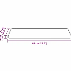 vidaXL Zelfklevende Trapmatten 15 st 65 x 21 x 4 cm Non-Slip Grijs