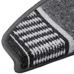 vidaXL Zelfklevende Trapmatten 15 st 65 x 21 x 4 cm Non-Slip Antraciet