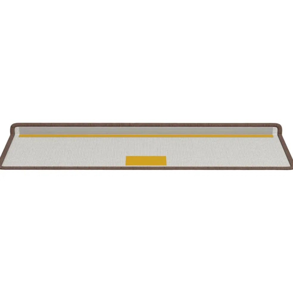 vidaXL Zelfklevende Trapmatten 15 st 65 x 21 x 4 cm Non-Slip Bruin