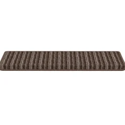 vidaXL Zelfklevende Trapmatten 15 st 65 x 21 x 4 cm Non-Slip Bruin