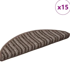 vidaXL Zelfklevende Trapmatten 15 st 80 x 24,5 x 3,5 cm Marineblauw