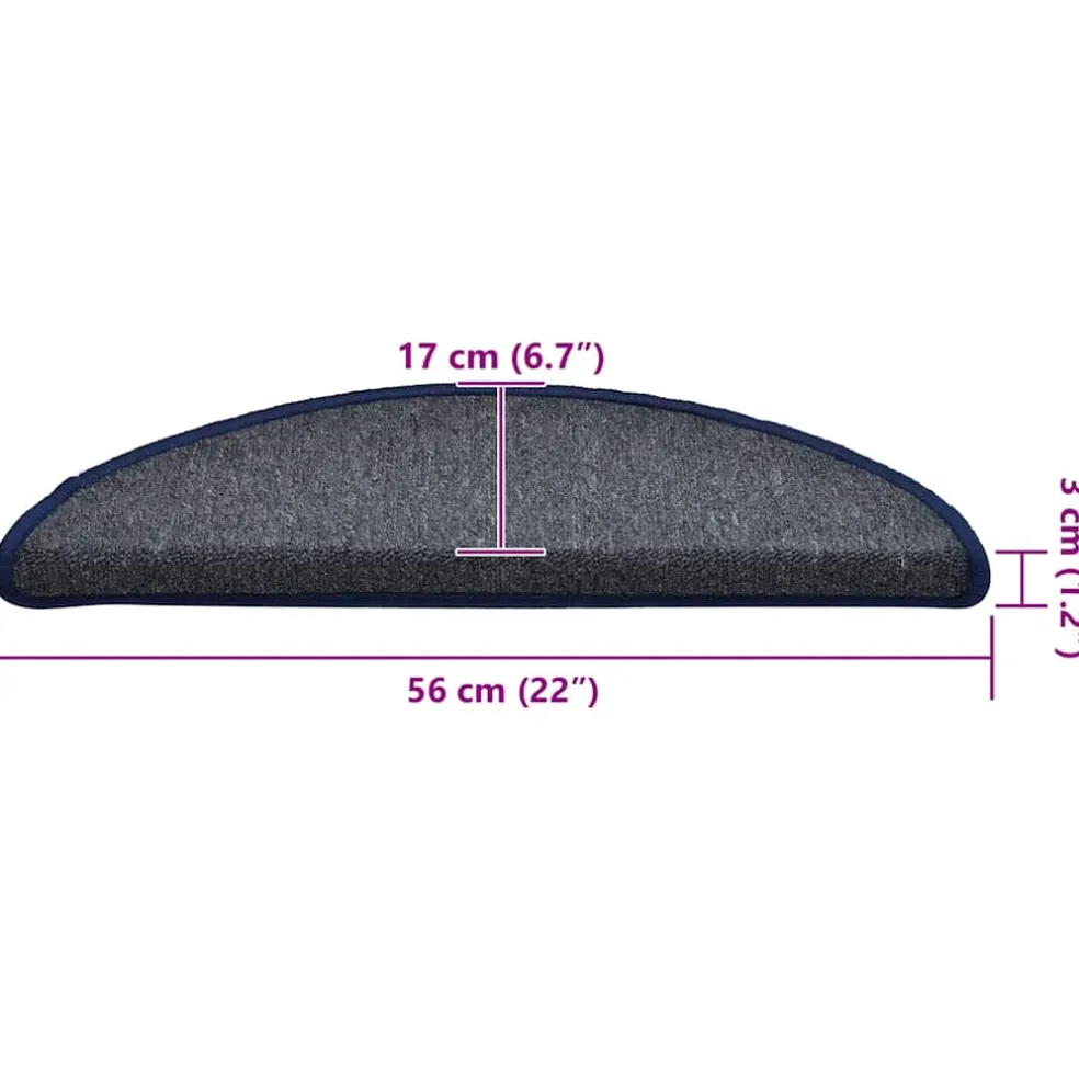 vidaXL Zelfklevende Trapmatten 30 st 56 x 17 x 3 cm Non-Slip