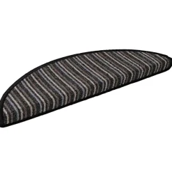 vidaXL Zelfklevende Trapmatten 15 st 56 x 17 x 3 cm Non-Slip Antraciet