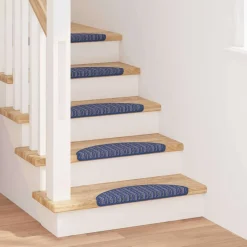 vidaXL Zelfklevende Trapmatten 15 st 56 x 17 x 3 cm Non-Slip Blauw