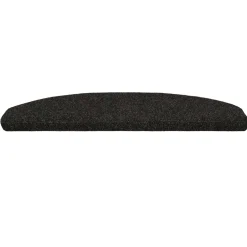 vidaXL Zelfklevende Trapmatten 15 st 80 x 24,5 x 3,5 cm Zwart