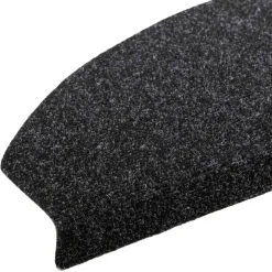 vidaXL Zelfklevende Trapmatten 15 st 80 x 24,5 x 3,5 cm Zwart