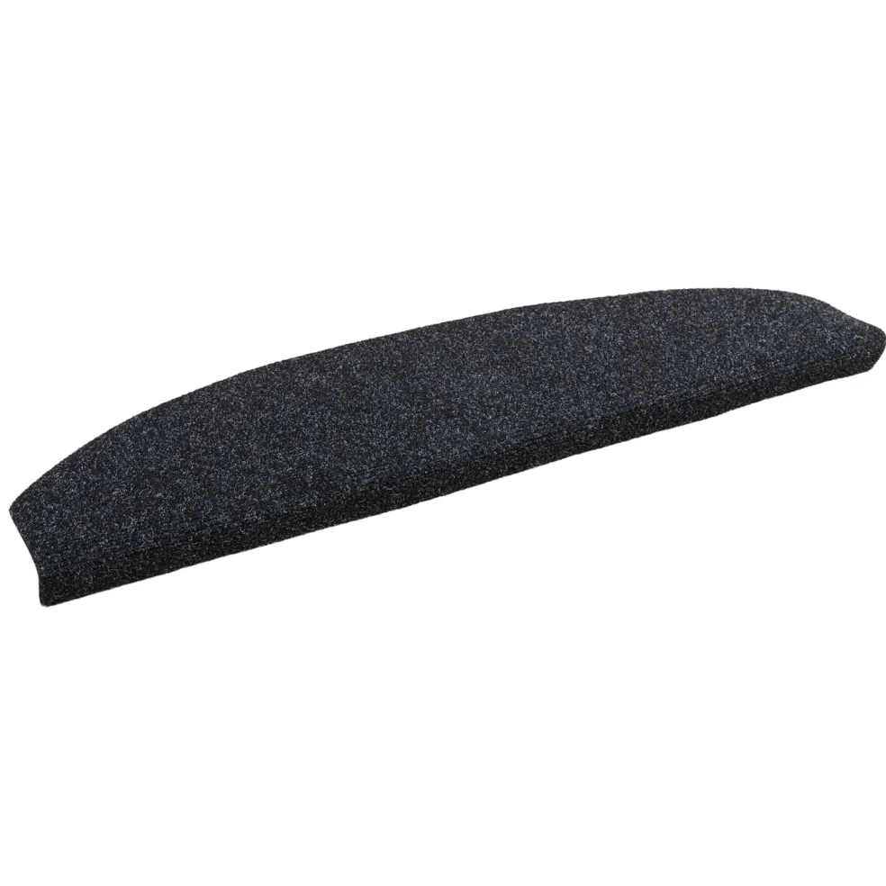 vidaXL Zelfklevende Trapmatten 15 st 80 x 24,5 x 3,5 cm Zwart