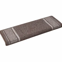 vidaXL Zelfklevende Trapmatten 15 st 65 x 21 x 4 cm Non-Slip Bruin