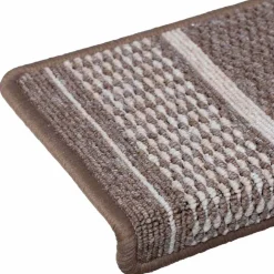 vidaXL Zelfklevende Trapmatten 15 st 65 x 21 x 4 cm Non-Slip Bruin