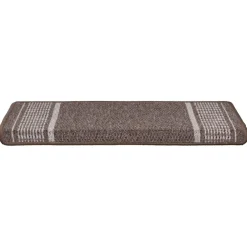 vidaXL Zelfklevende Trapmatten 15 st 65 x 21 x 4 cm Non-Slip Bruin