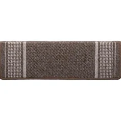 vidaXL Zelfklevende Trapmatten 15 st 65 x 21 x 4 cm Non-Slip Bruin