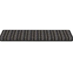 vidaXL Zelfklevende Trapmatten 15 st 65 x 21 x 4 cm Non-Slip Antraciet