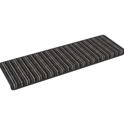 vidaXL Zelfklevende Trapmatten 15 st 65 x 21 x 4 cm Non-Slip Antraciet
