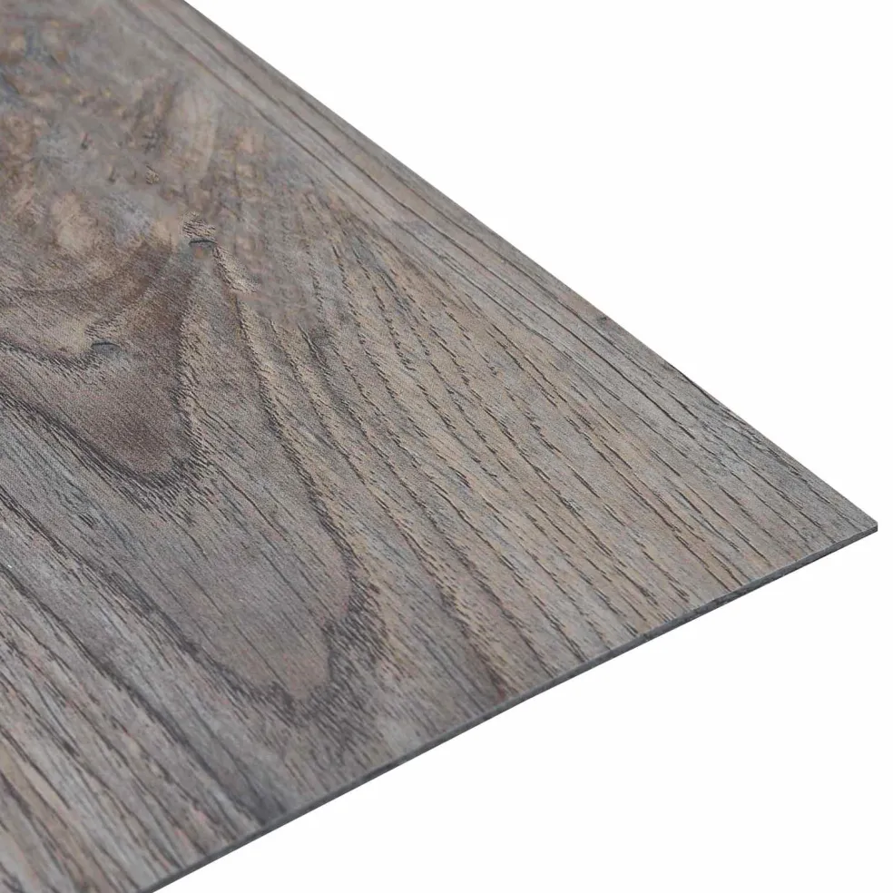 vidaXL Zelfklevende Vloerplanken Lichtbruin en Zwart 30,5 x 30,5 cm