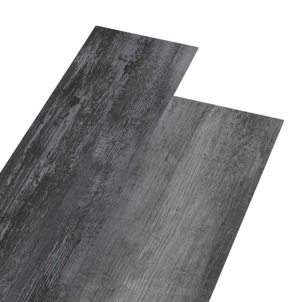 vidaXL Zelfklevende Vloerplank Glanzend Grijs 4,46 m² 32 st PVC