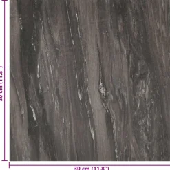 vidaXL Zelfklevende Vloerplanken Donkergrijs 30,5 x 30,5 cm 20 st PVC