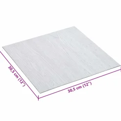 vidaXL Zelfklevende Vloerplanken Grijs en zwart 30,5 x 30,5 cm 20 st
