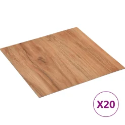 vidaXL Zelfklevende Vloerplanken Beige Gestreept 30,5 x 30,5 cm 20 st
