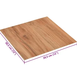 vidaXL Zelfklevende Vloerplanken Beige Gestreept 30,5 x 30,5 cm 20 st