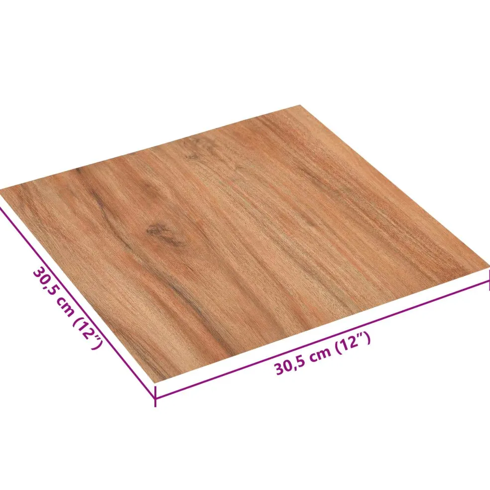 vidaXL Zelfklevende Vloerplanken Beige Gestreept 30,5 x 30,5 cm 20 st