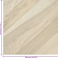 vidaXL Zelfklevende Vloerplanken Beige Gestreept 30,5 x 30,5 cm 20 st