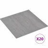 vidaXL Zelfklevende Vloerplanken Grijs en Hout 30,5 x 30,5 cm 20 st