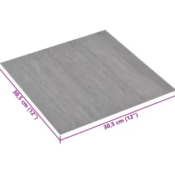 vidaXL Zelfklevende Vloerplanken Grijs en Hout 30,5 x 30,5 cm 20 st