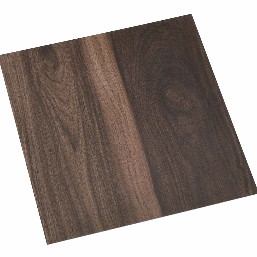 vidaXL Zelfklevende Vloerplanken Donkerbruin 30,5 x 30,5 cm 20 st PVC