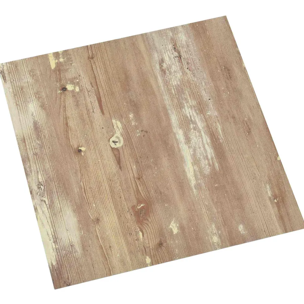 vidaXL Zelfklevende Vloerplanken Bruin en wit 30,5 x 30,5 cm 20 st PVC