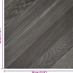 vidaXL Zelfklevende Vloerplanken Streep Grijs 30,5 x 30,5 cm 20 st PVC