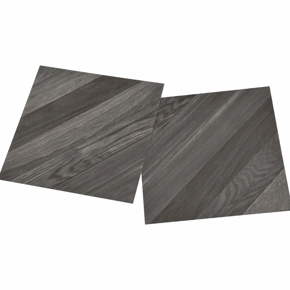 vidaXL Zelfklevende Vloerplanken Streep Grijs 30,5 x 30,5 cm 20 st PVC