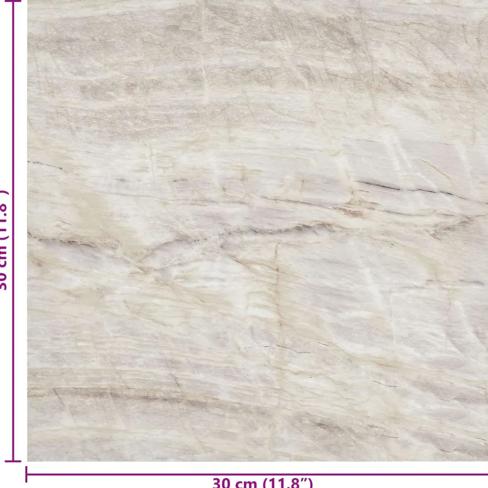 vidaXL Zelfklevende Vloerplanken Beige 30,5 x 30,5 cm 20 st PVC