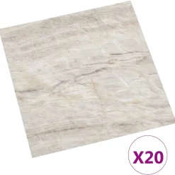 vidaXL Zelfklevende Vloerplanken Beige 30,5 x 30,5 cm 20 st PVC
